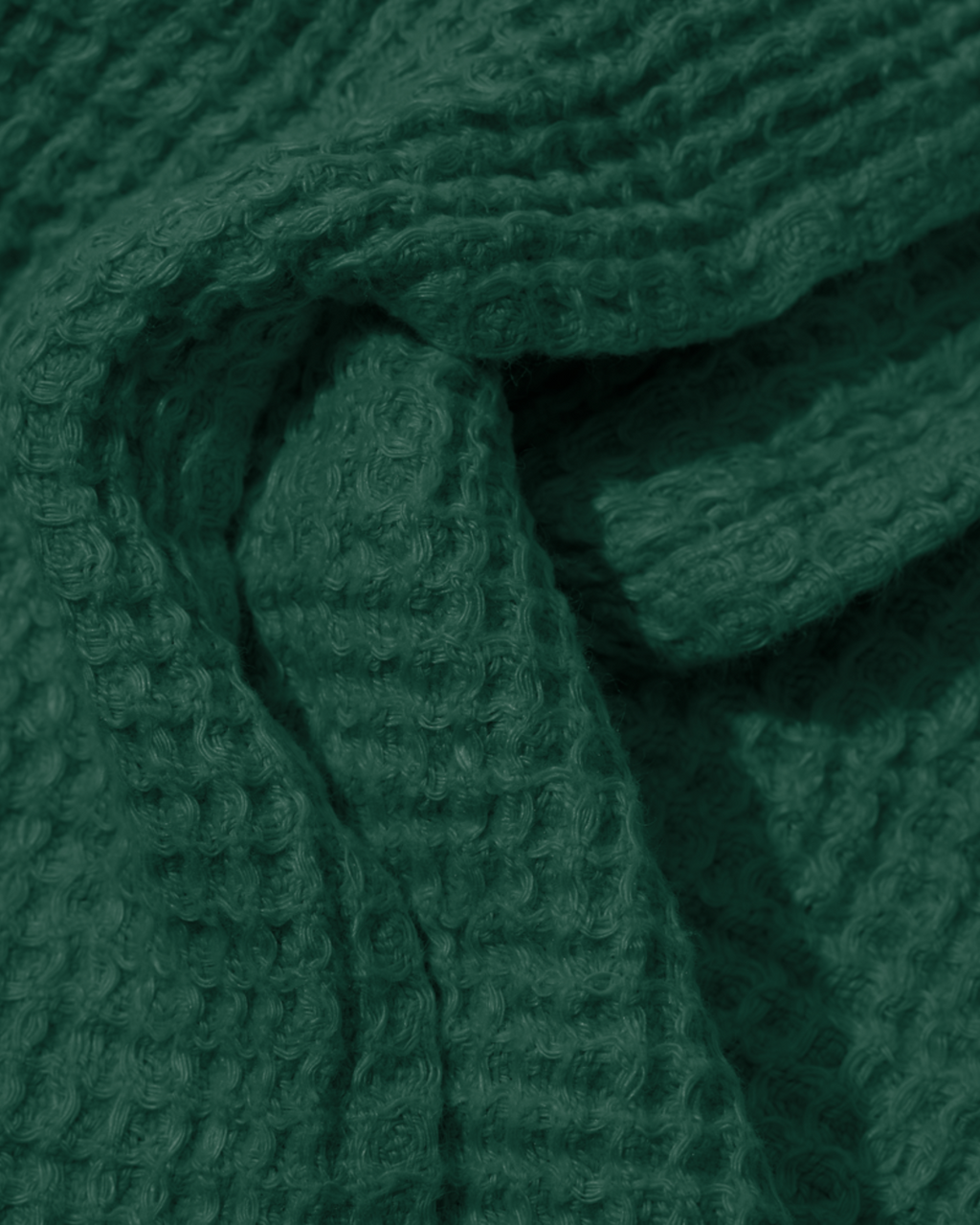 Merci - Linen bath towel - Waffle - Sequoia Green