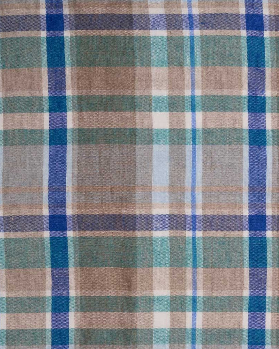 Merci - Washed linen placemat - Library Checks