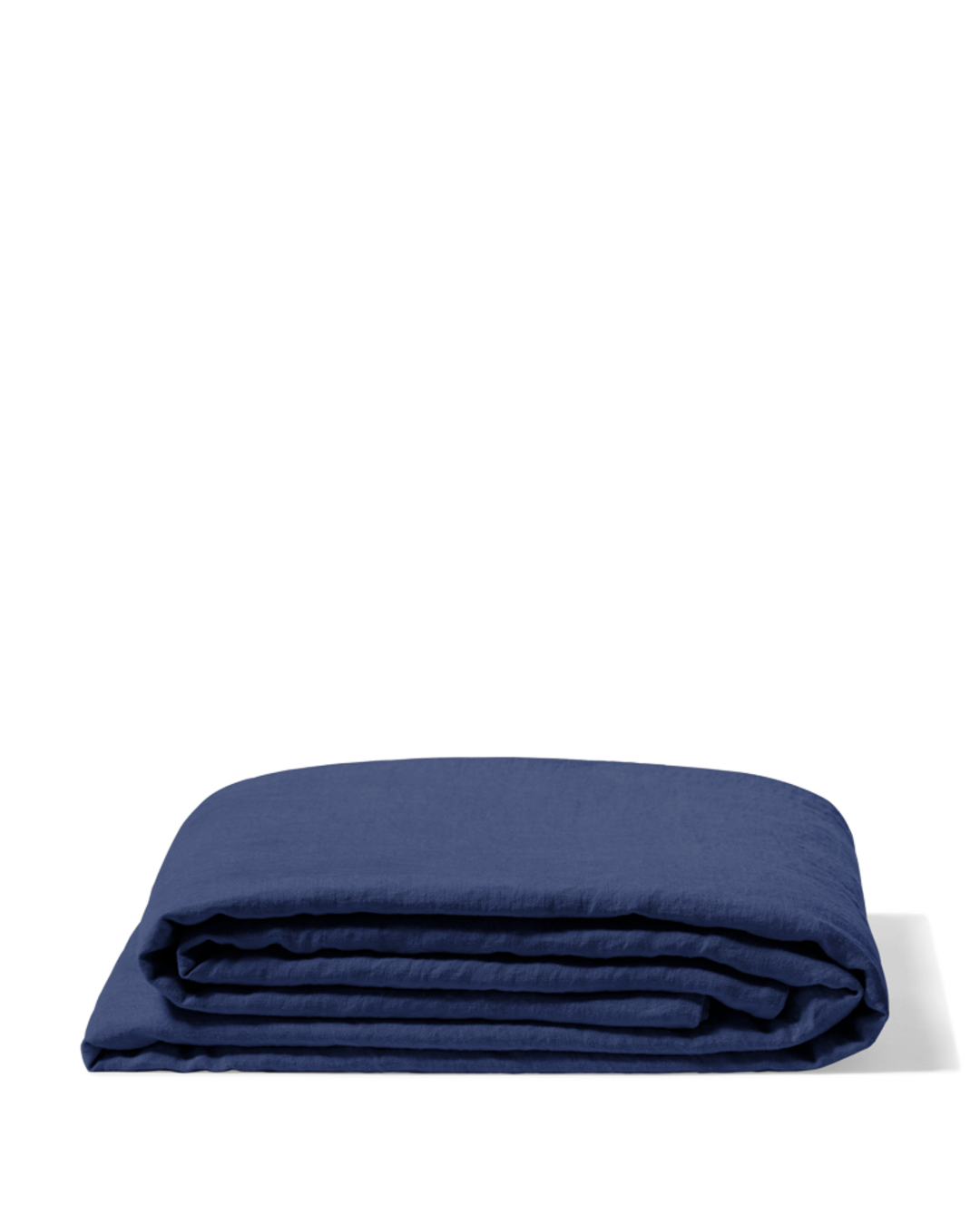Merci - Drap Plat En Lin Lavé - Bleu Pacifique