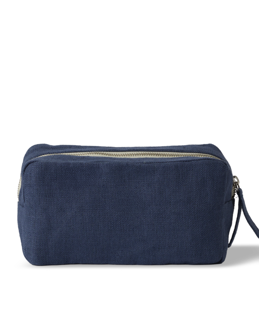 Merci - Trousse En Lin Lavé - Bleu Pacifique