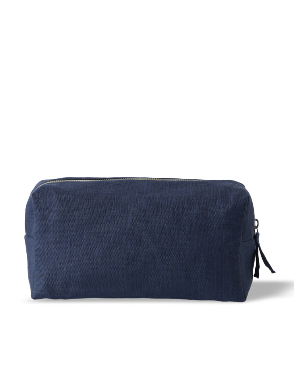 Merci - Trousse De Toilette En Lin Lavé - Bleu Pacifique