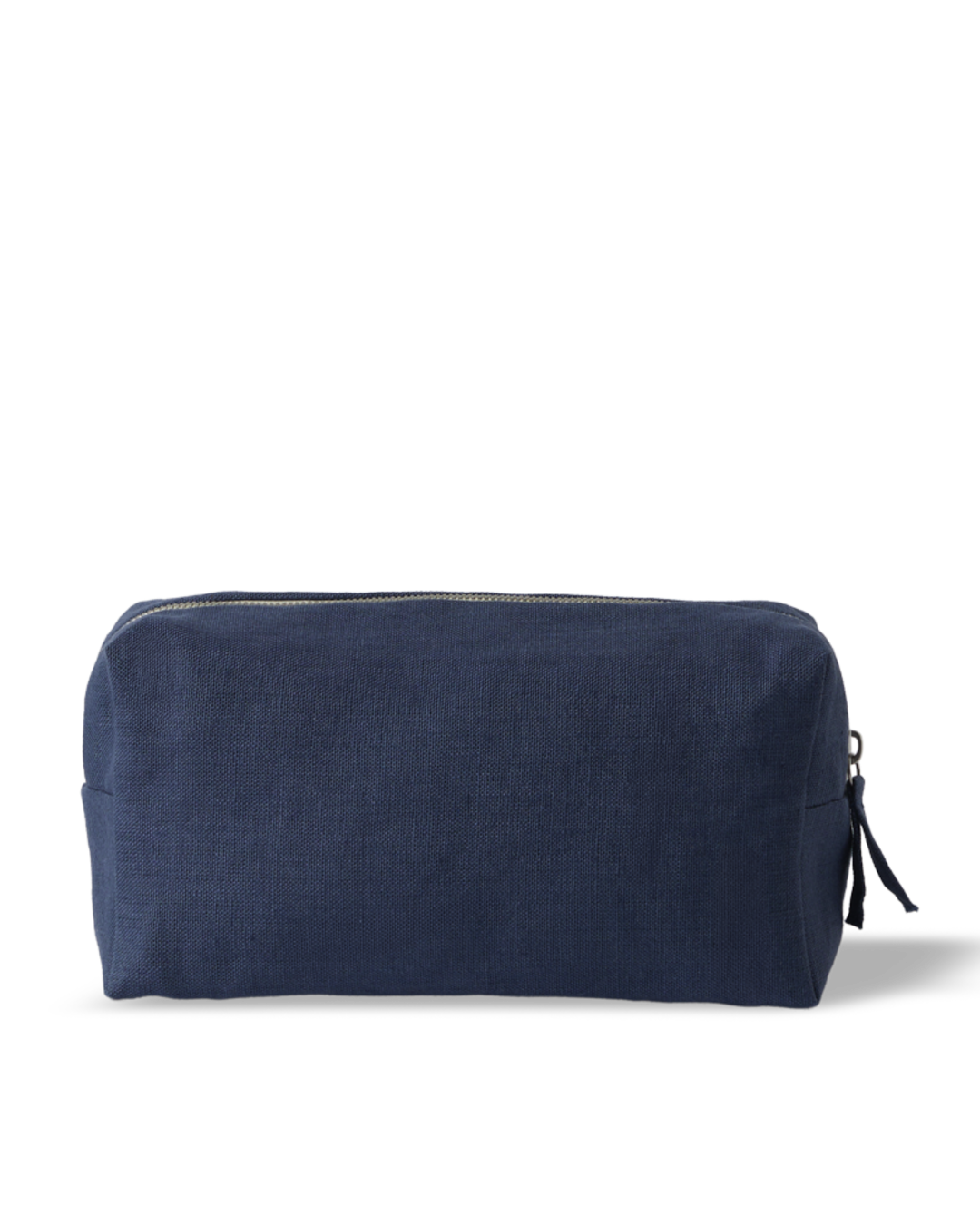 Merci - Trousse De Toilette En Lin Lavé - Bleu Pacifique