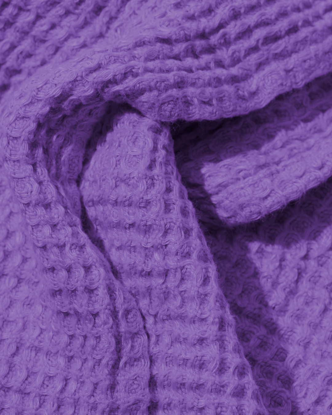 Merci - Linen bath towel - Waffle - Storm Violet