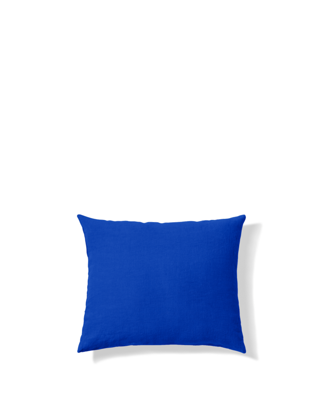 Merci - Taie D'Oreiller En Lin Lavé - Bleu Cobalt 60
