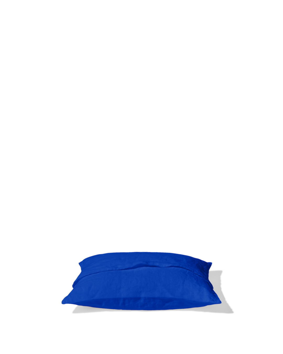 Merci - Washed linen pillowcase - Blue Cobalt-60