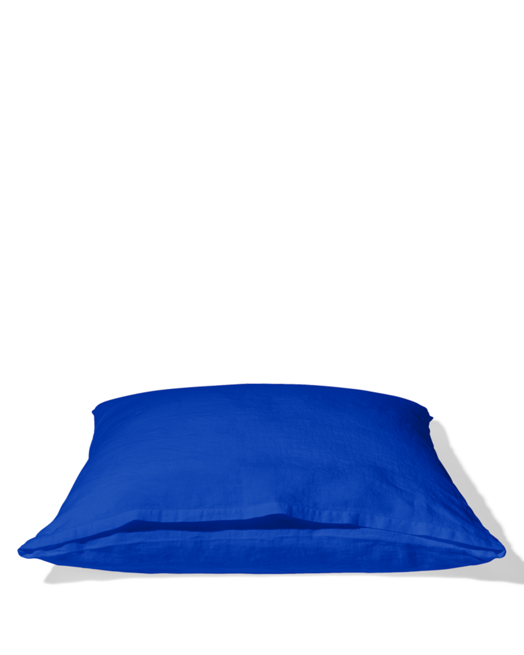 Merci - Washed linen pillowcase - Blue Cobalt-60