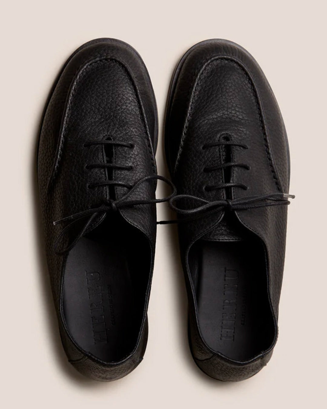 Hereu - Mocassins Juliol À Lacets - Noir