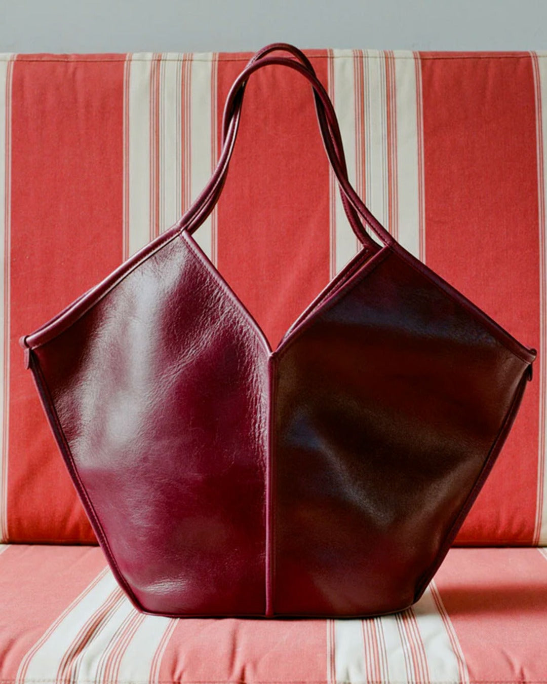 Hereu - Sac Calella Distressed En Cuir - Bordeaux
