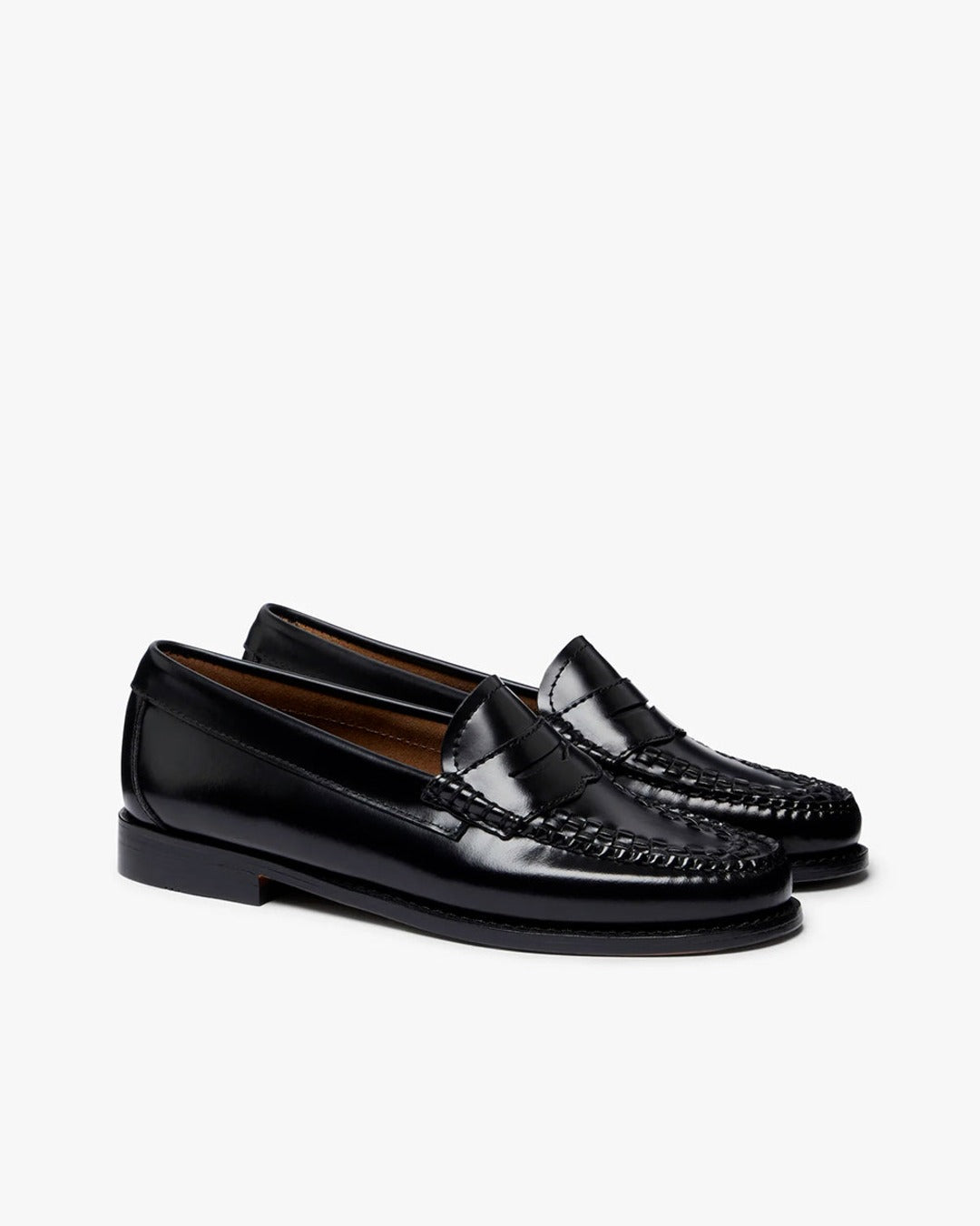 Gh Bass - Weejun Penny Weave Loafers - Black