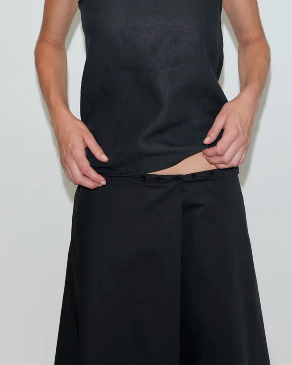 Deiji Studio - Jupe Portefeuille - Noir