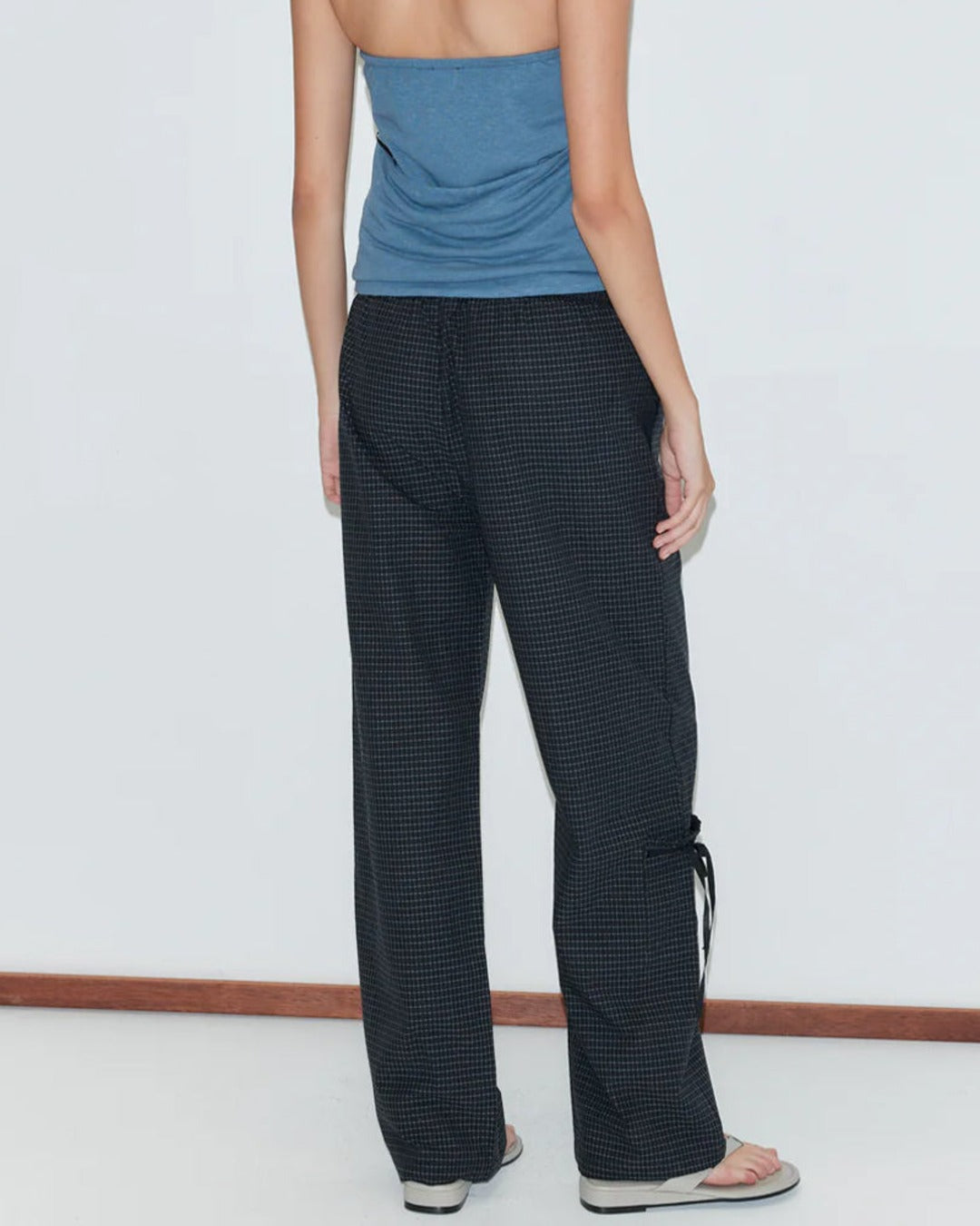 Deiji Studio - Grosgrain Pants - Mono Grid