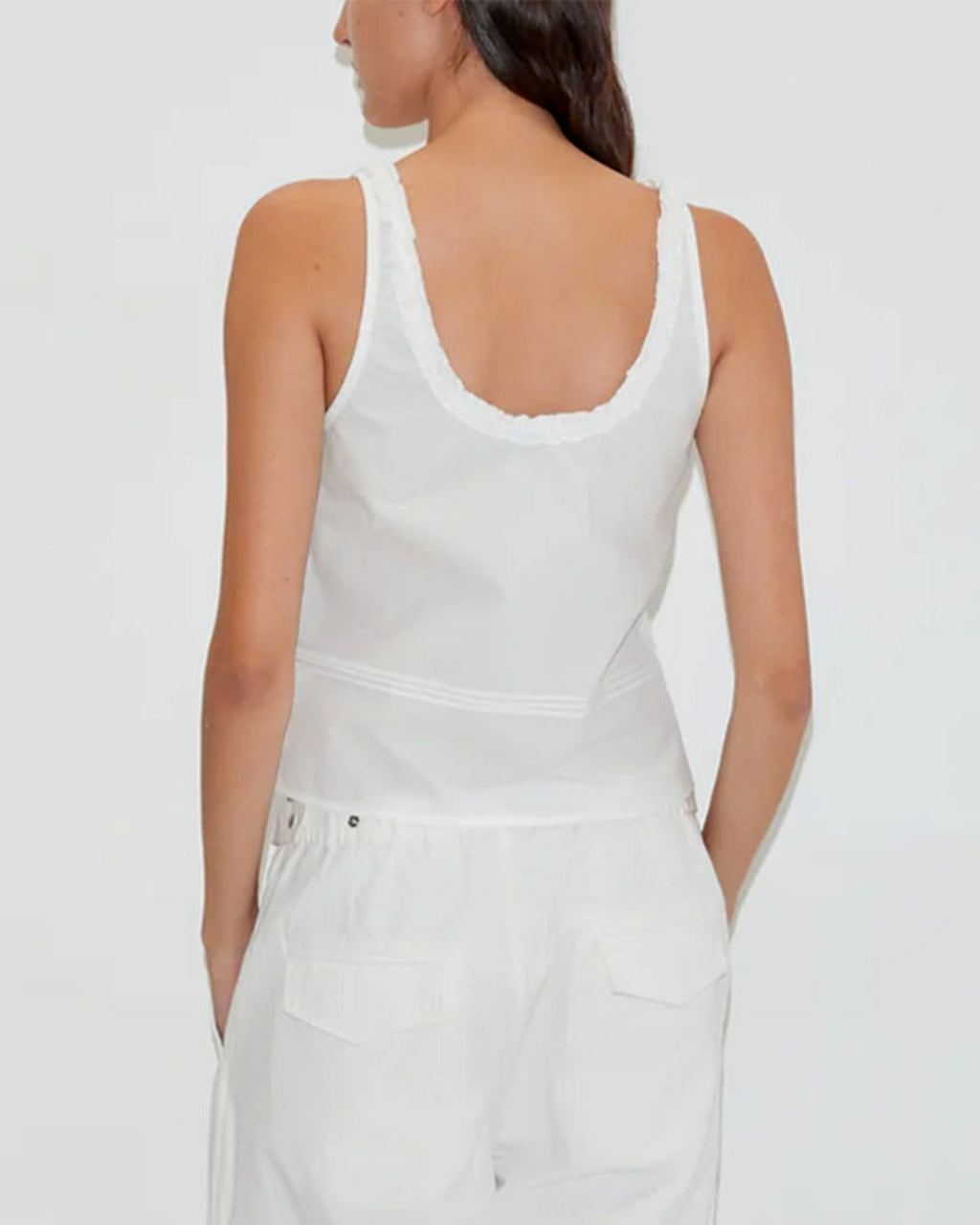Deiji Studio - Top Frills - Blanc