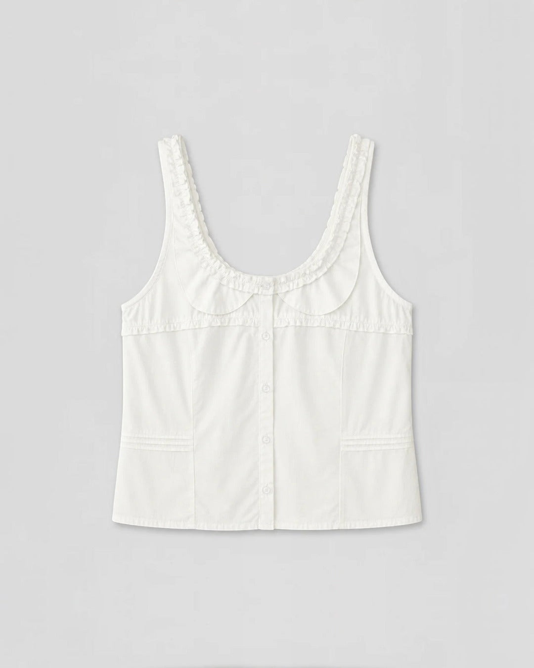Deiji Studio - Top Frills - Blanc