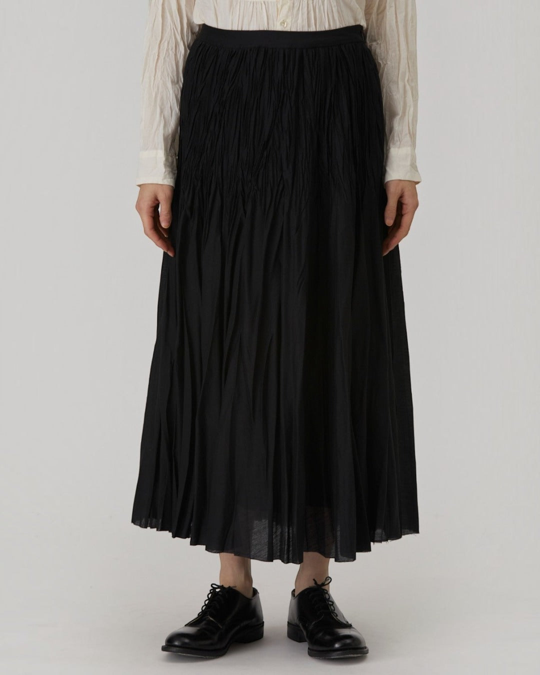 Pas De Calais - Pleated Skirt - Black