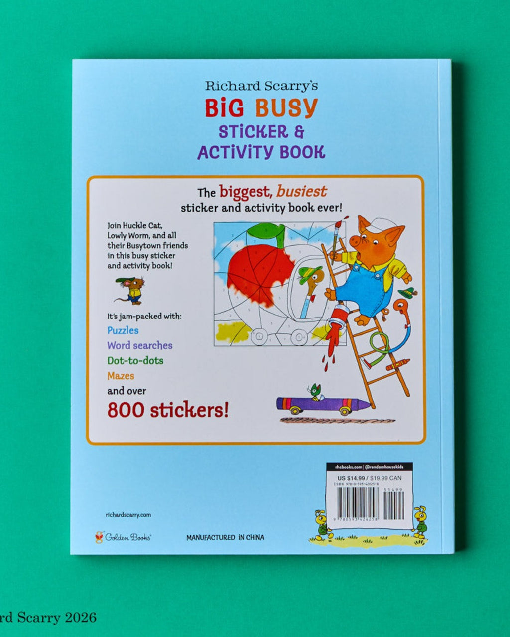 Golden Books - Richard Scarry Big Busy Sticker Book