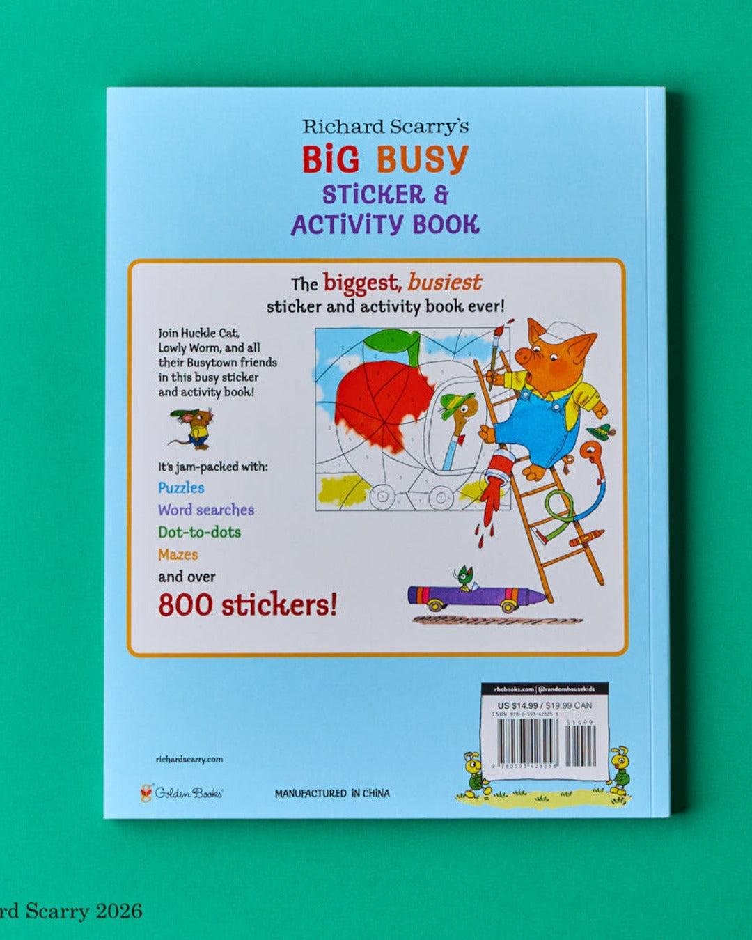 Golden Books - Richard Scarry Big Busy Sticker Book
