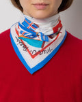 Merci - European Flags Bandana - Ecru & Blue