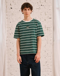 Merci - Rob Striped T-Shirt - Green