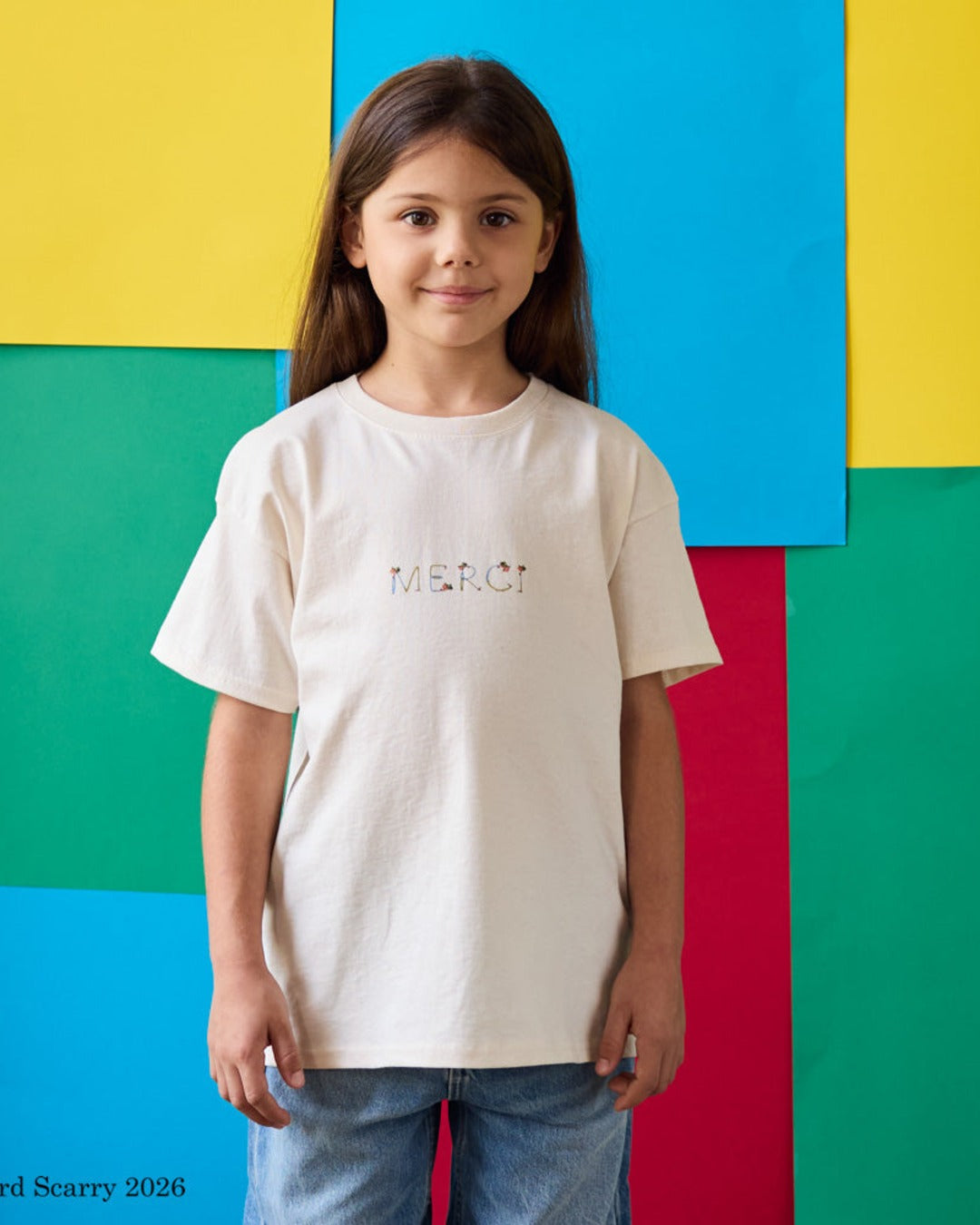 Merci x Richard Scarry - T-Shirt Kids Alphabet - Écru