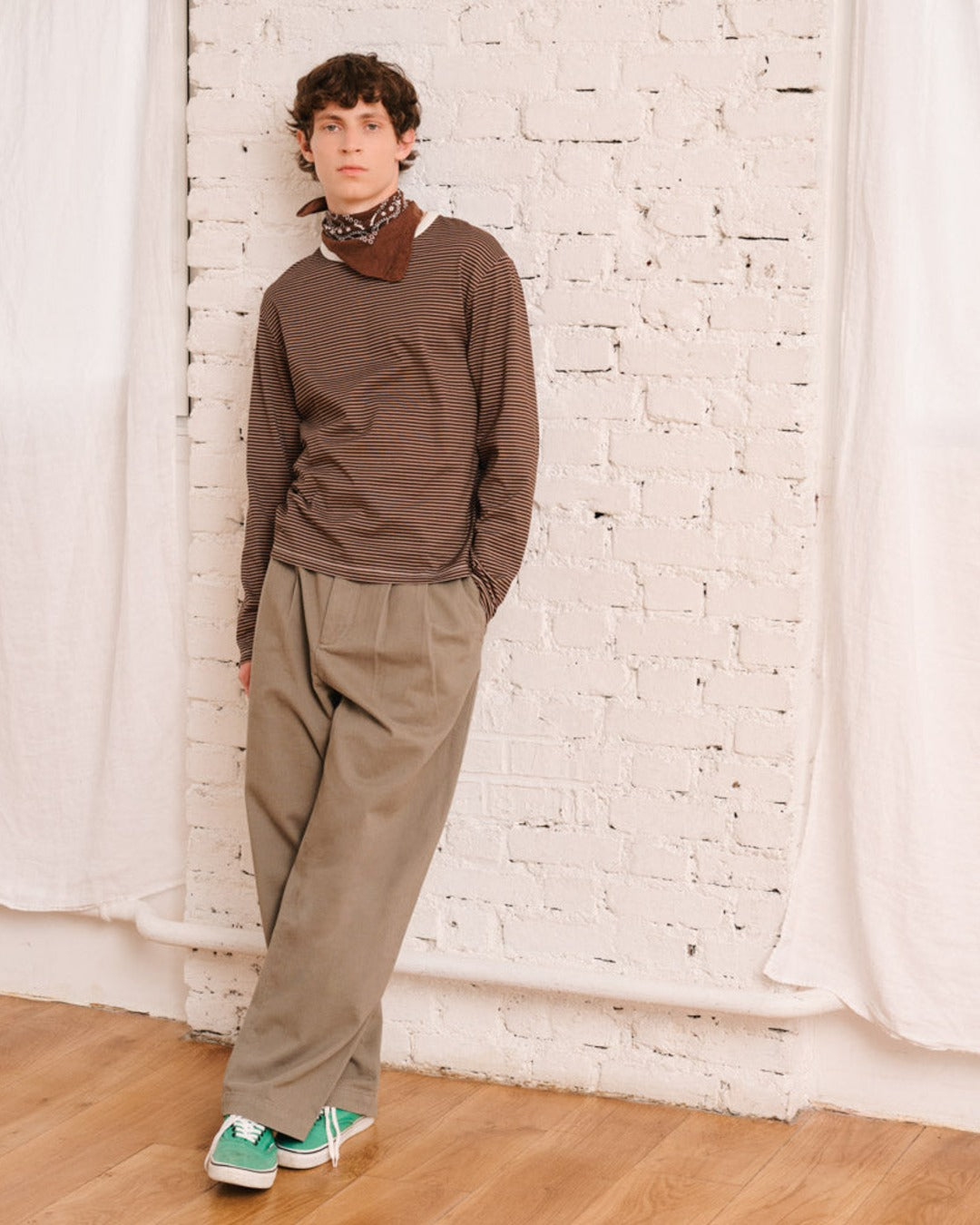 Merci - T-Shirt Julian - Marron & Beige