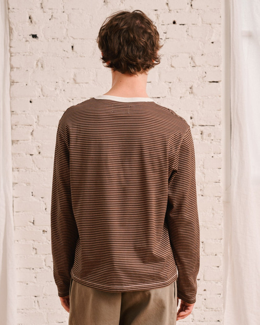 Merci - Julian T-Shirt - Brown & Beige