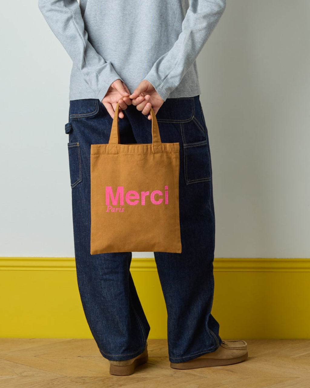 Merci - Tote Bag En Coton - Camel & Rose