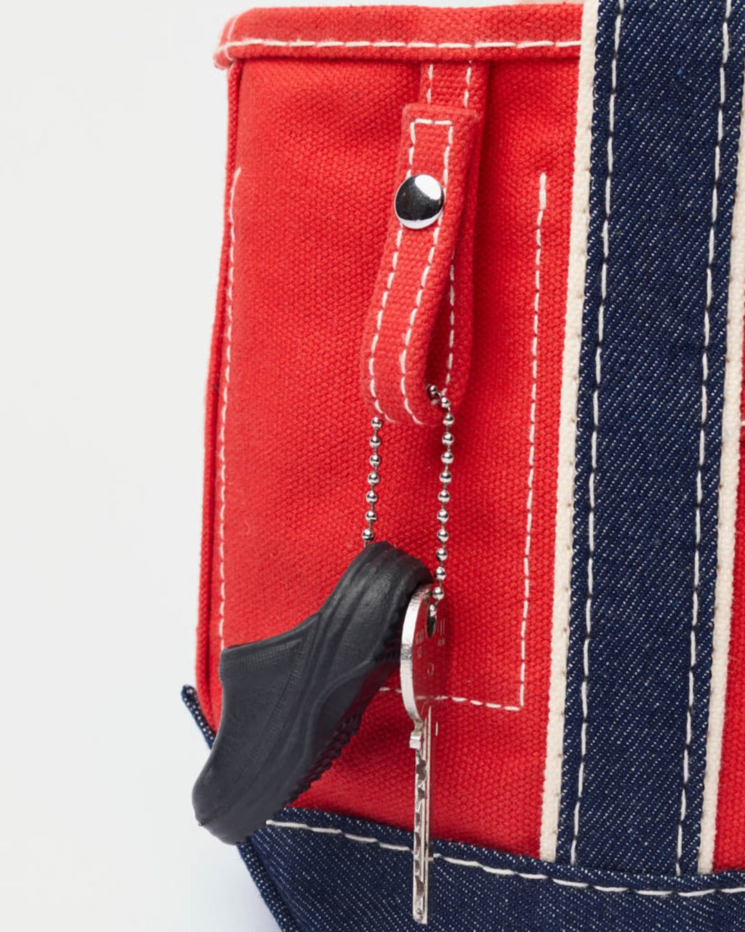 Merci - Cabas Candide Ribbon - Rouge & Denim