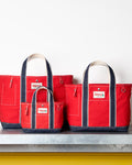 Merci - Cabas Candide Ribbon - Rouge & Denim