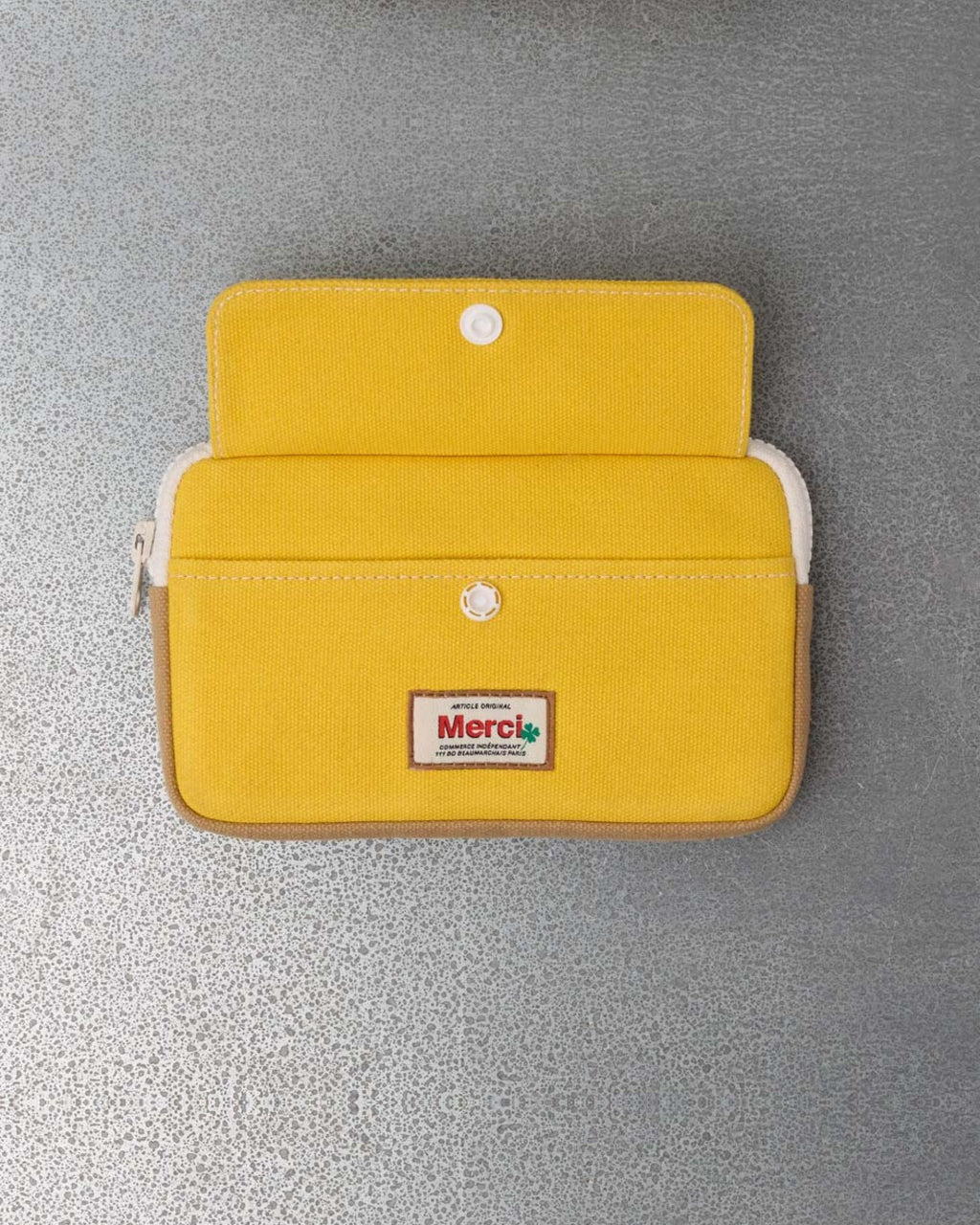 Merci - Candide M Coin Purse - Yellow & Beige
