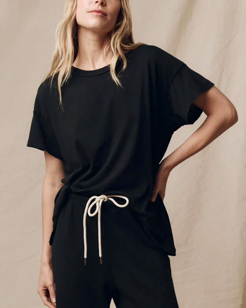 The Great - T-Shirt The Boxy Crew - Noir