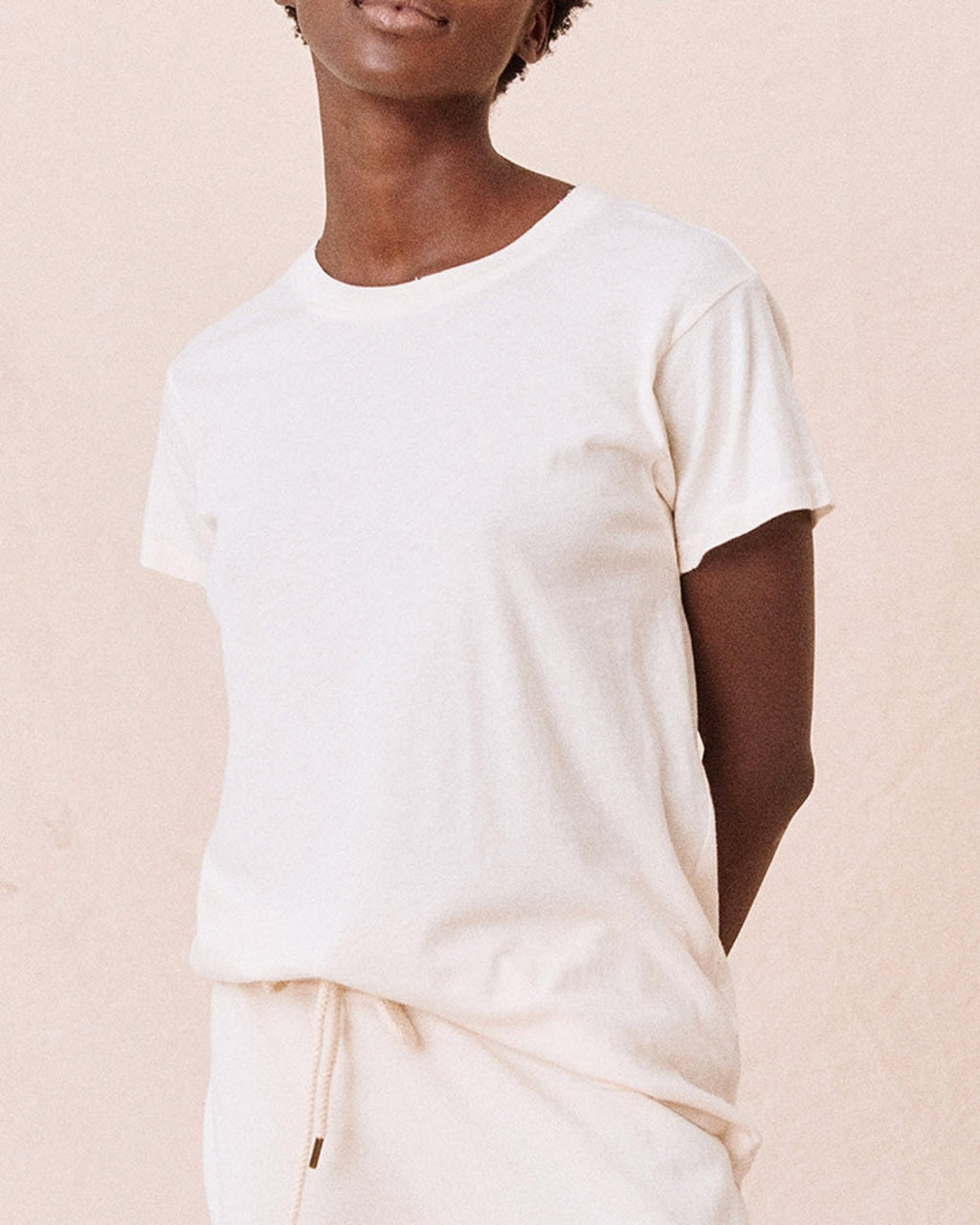 The Great - T-Shirt The Slim - Blanc Délavé