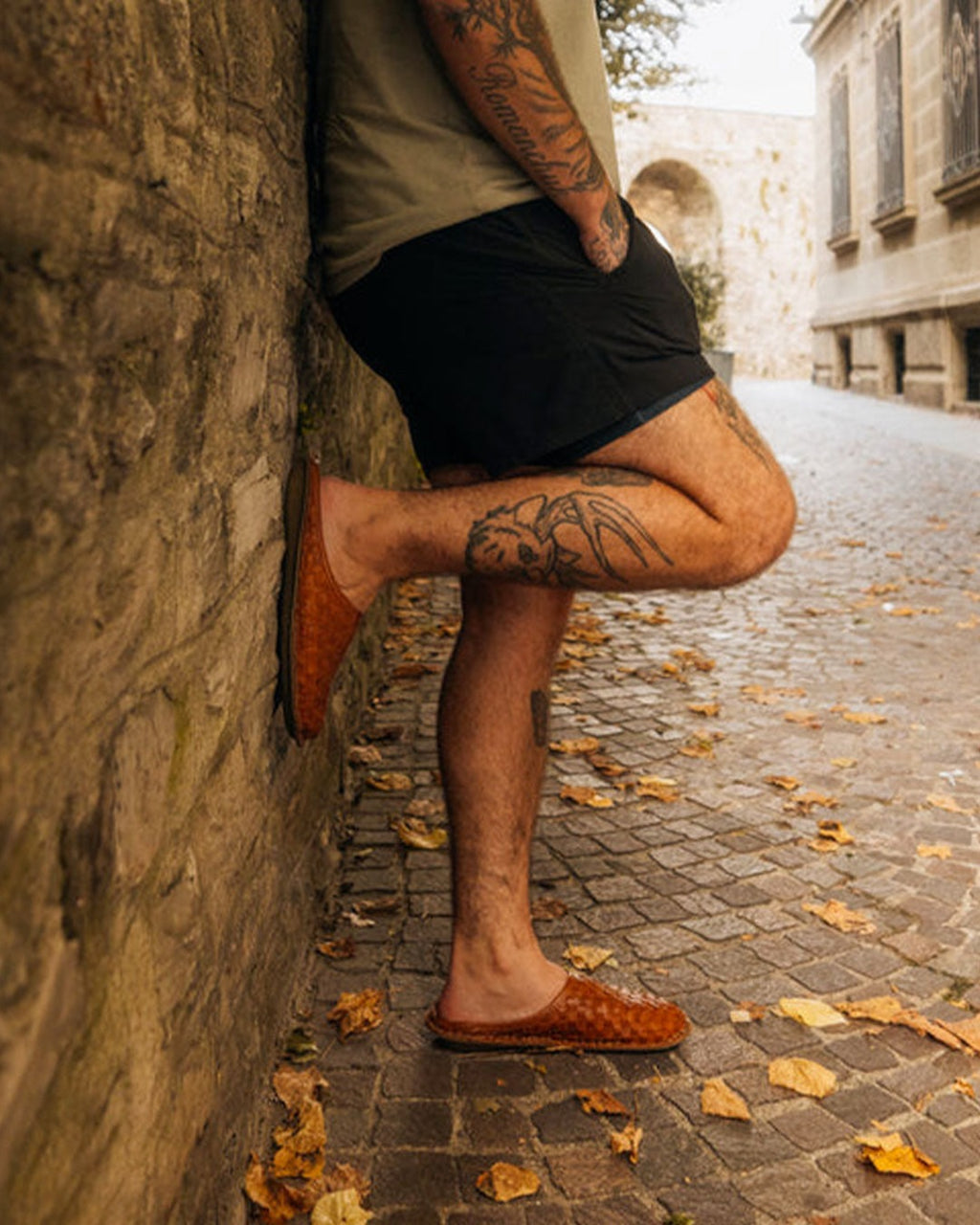 Vibae - Sabot Roma Tissé - Marron Cognac