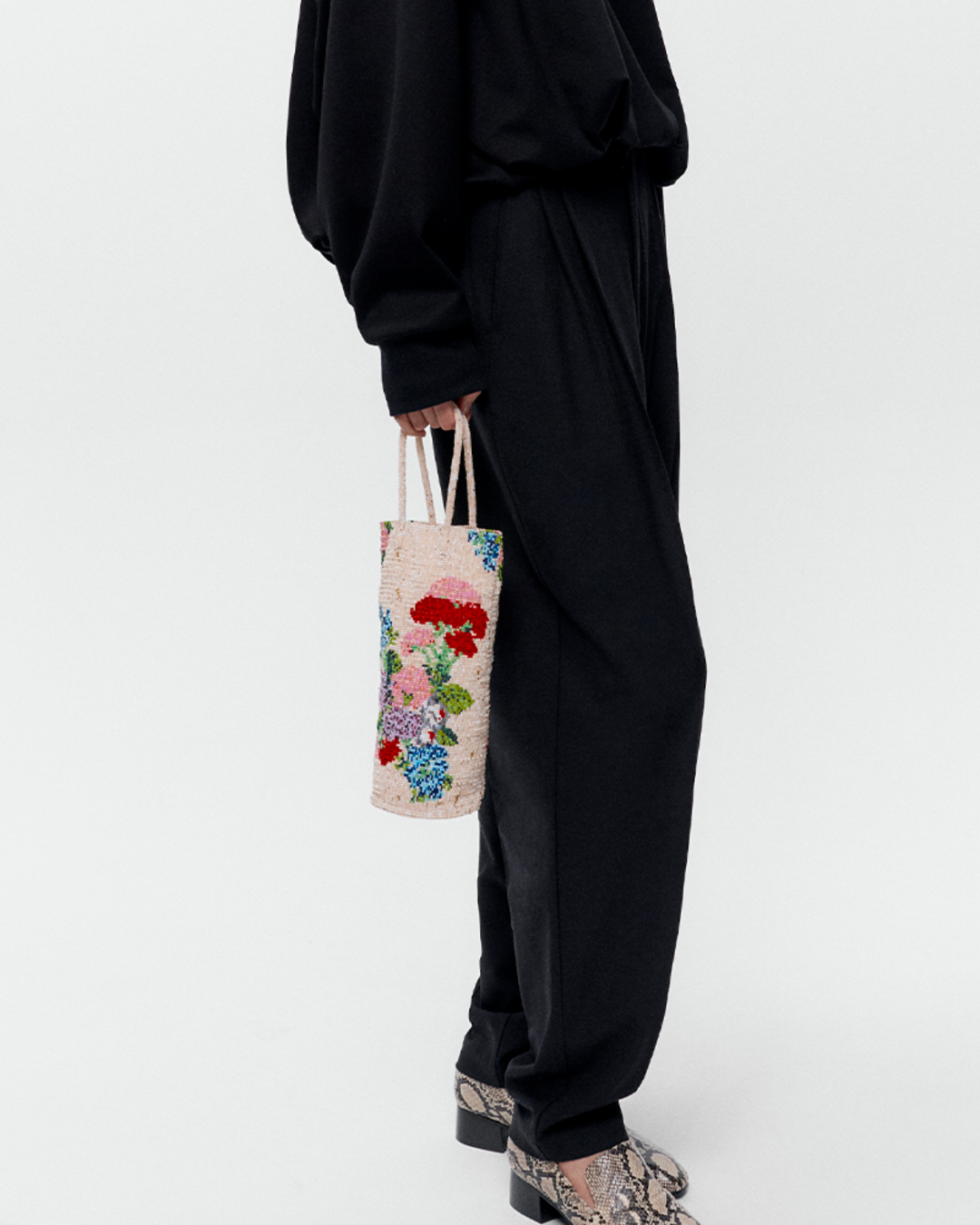 Cordera - Hortensia Beaded Bag - Ecru
