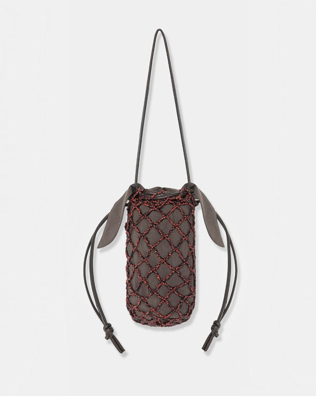 Cordera - Sac Filet Perles - Marron