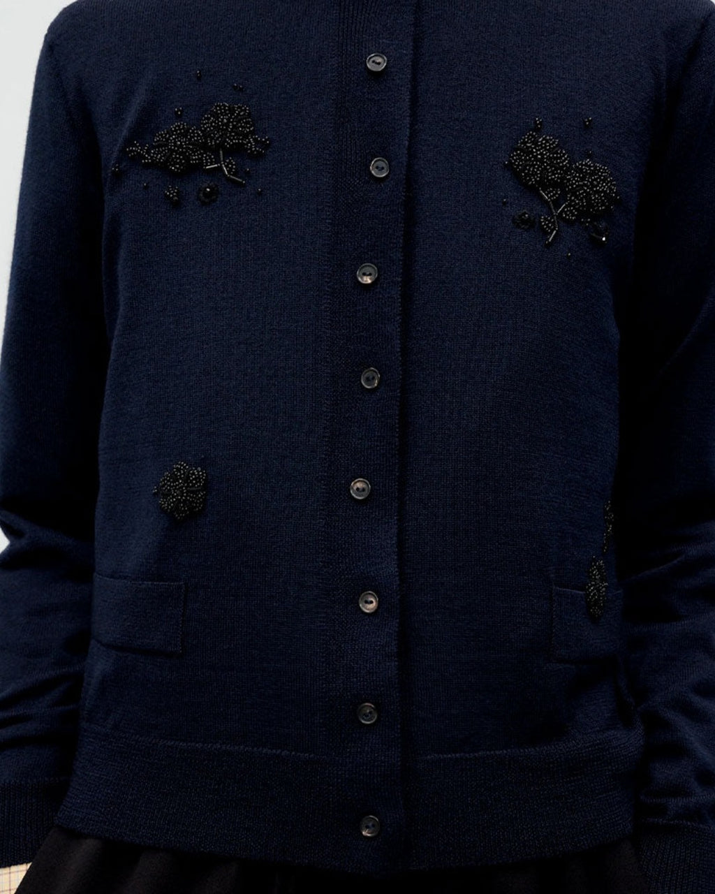 Cordera - Cardigan En Laine - Marine