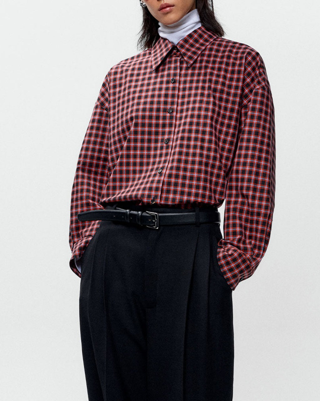 Cordera - Chemise Carreaux - Orange & Noir