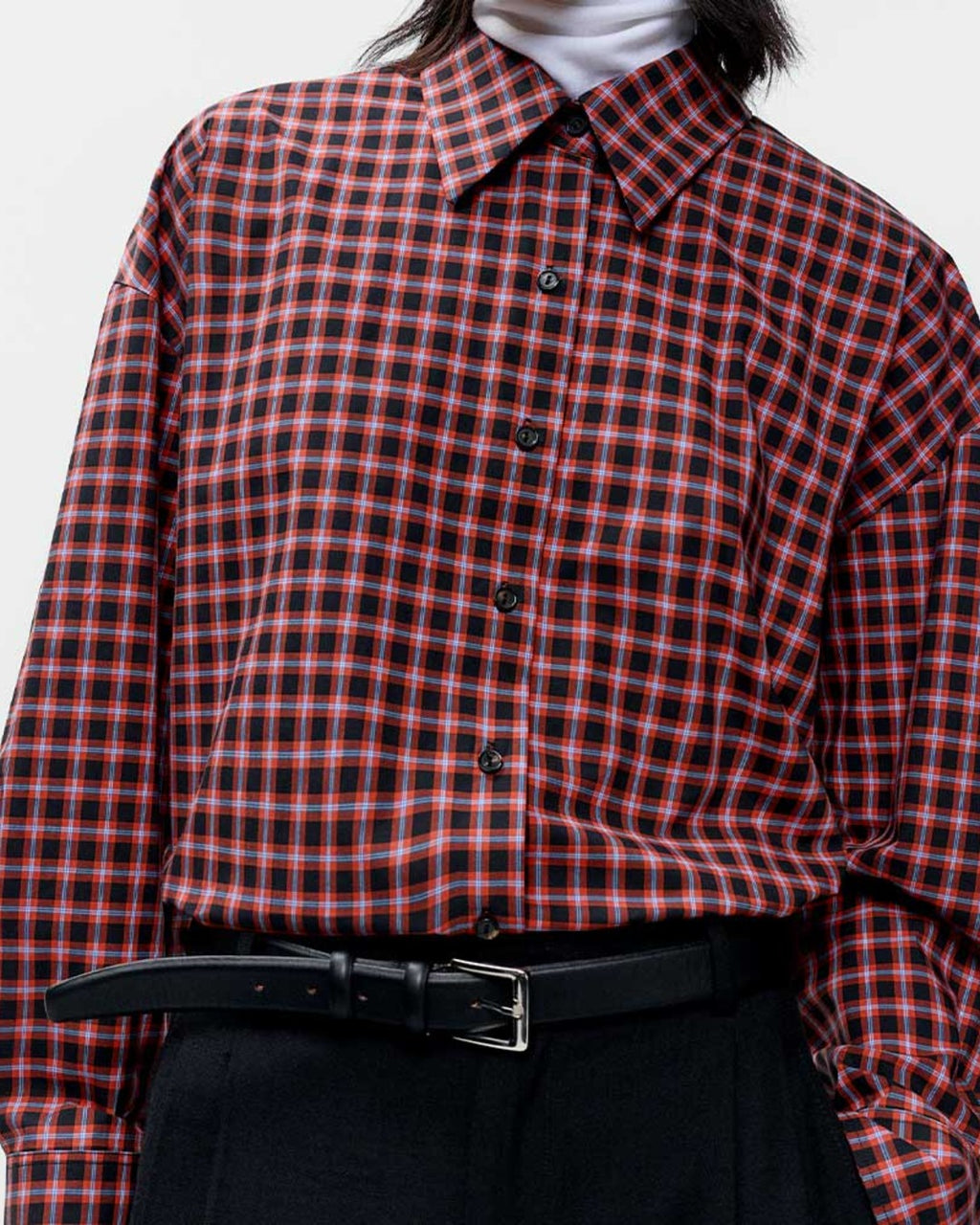 Cordera - Chemise Carreaux - Orange & Noir