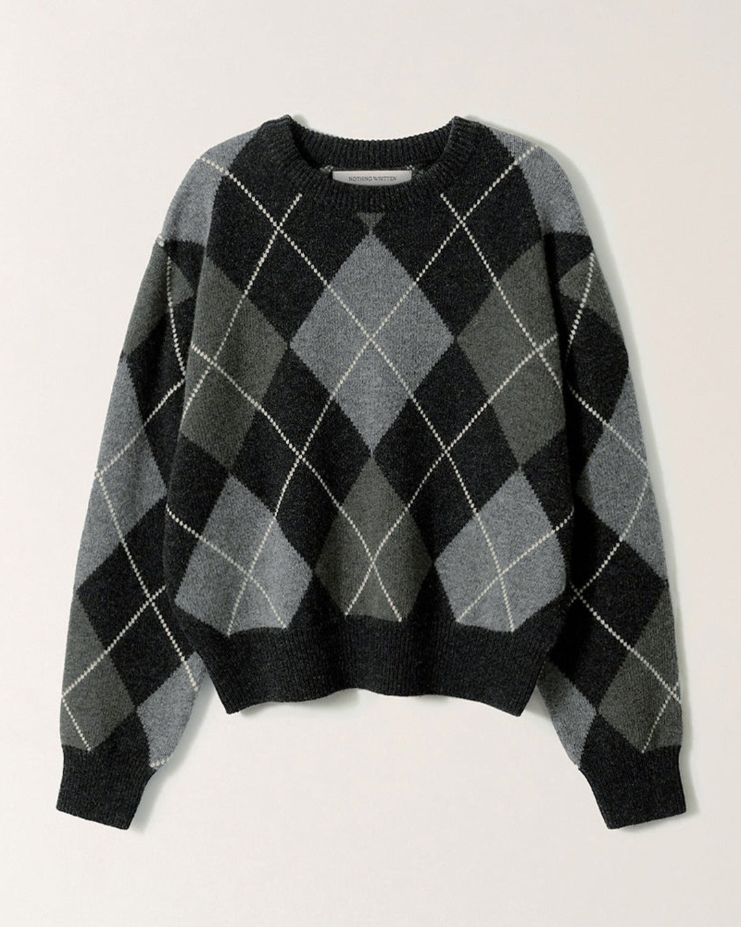 Nothing Written - Pull Marais Argyle - Gris