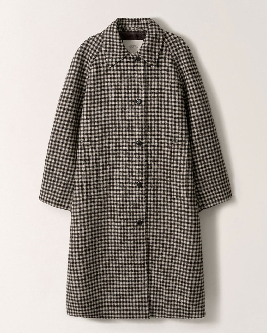 Nothing Written - Manteau Balmacan - Carreaux Marron