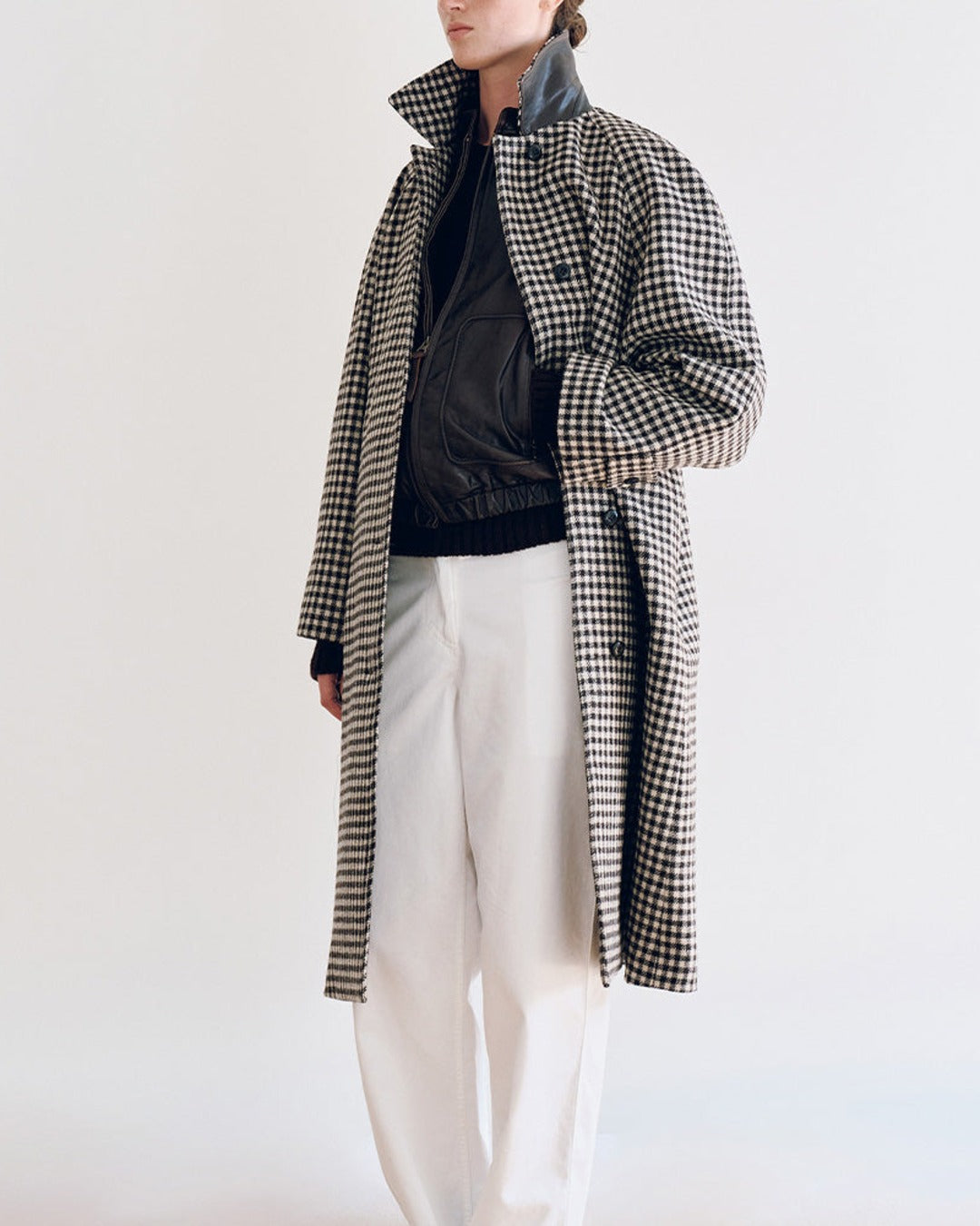 Nothing Written - Manteau Balmacan - Carreaux Marron