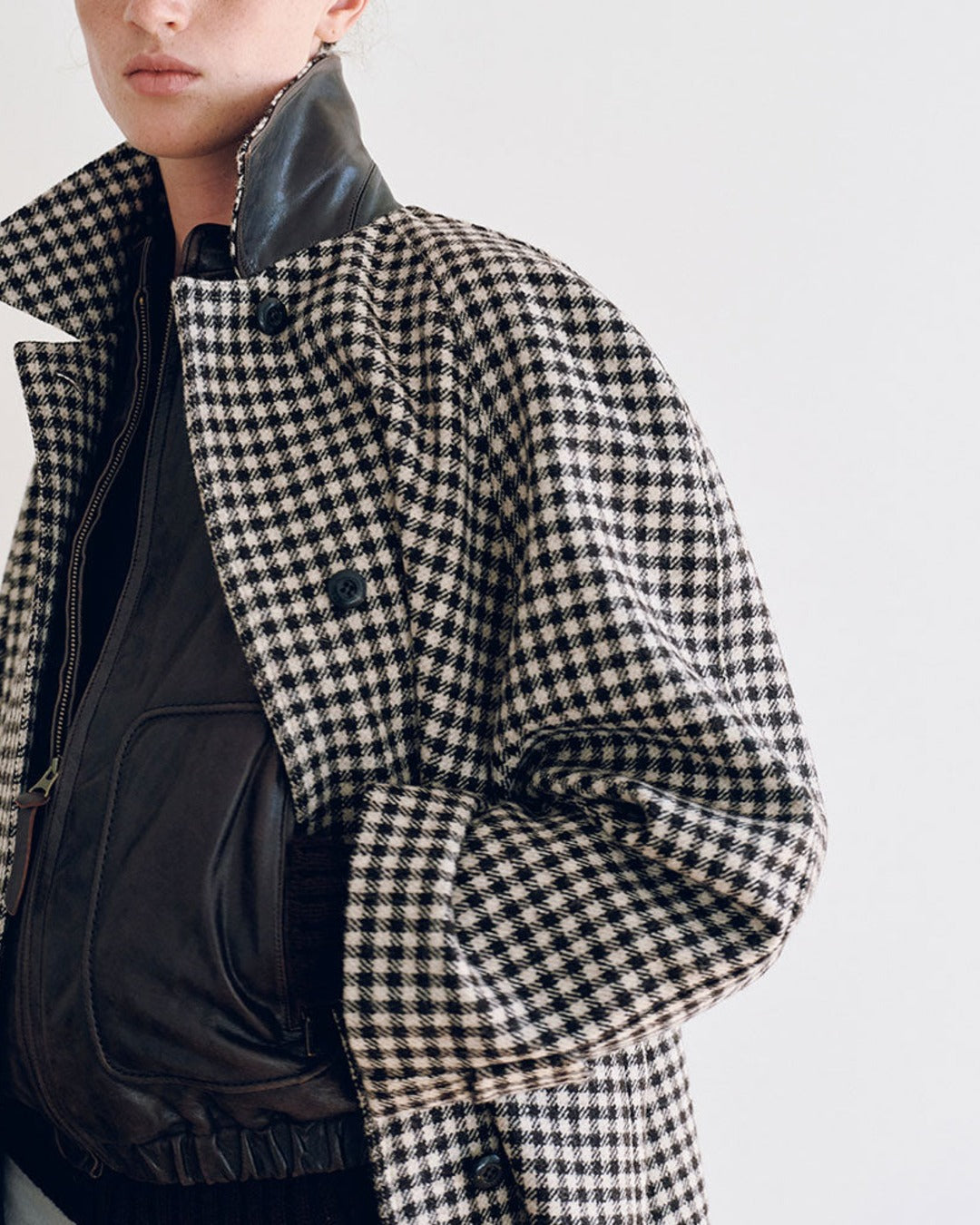Nothing Written - Manteau Balmacan - Carreaux Marron