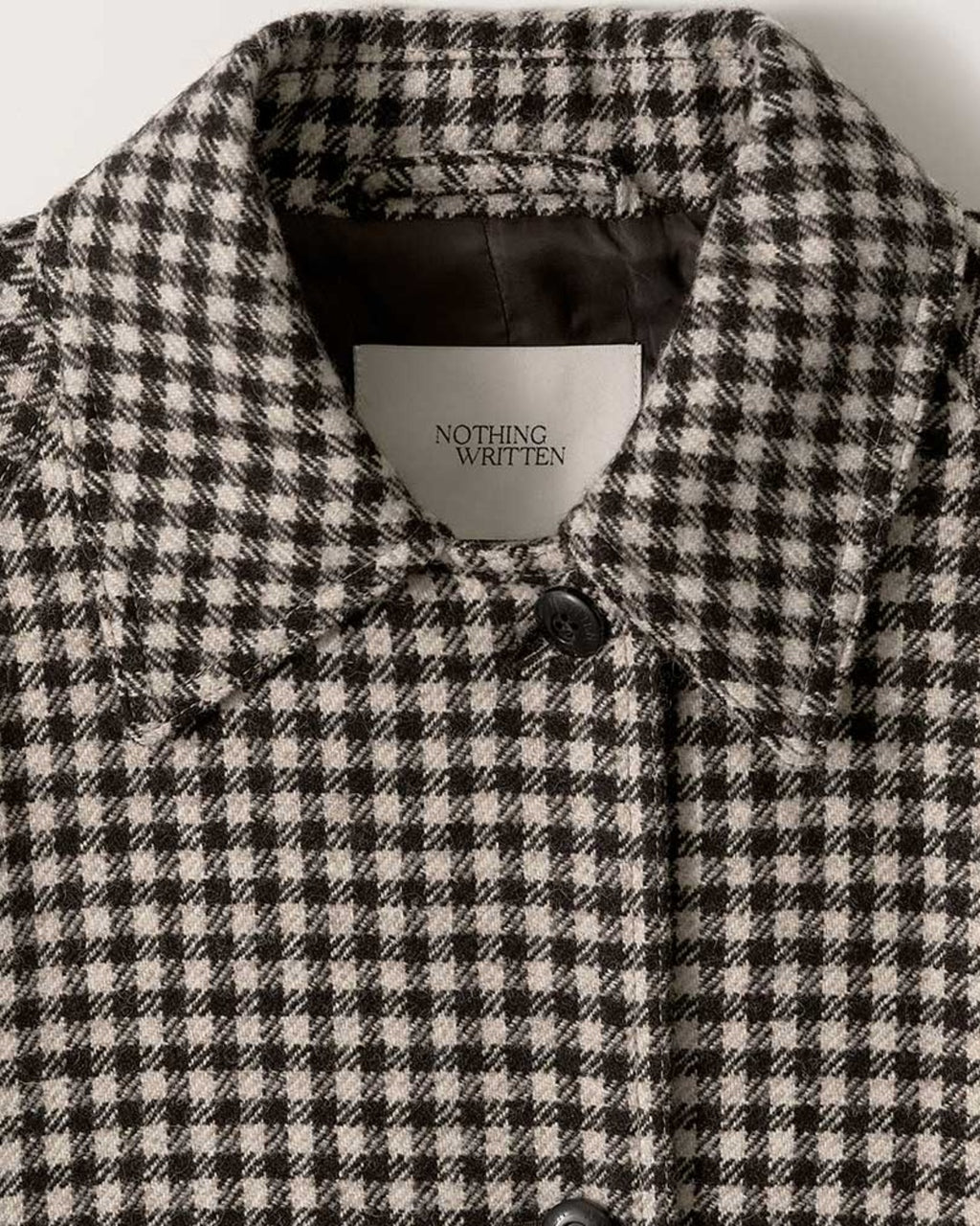 Nothing Written - Manteau Balmacan - Carreaux Marron