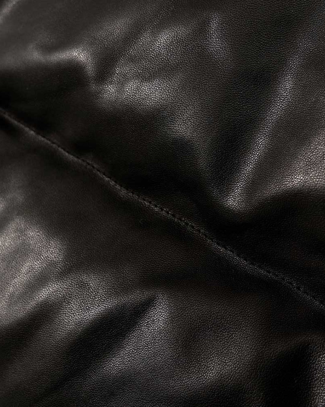 Nothing Written - Doudoune En Cuir - Noir