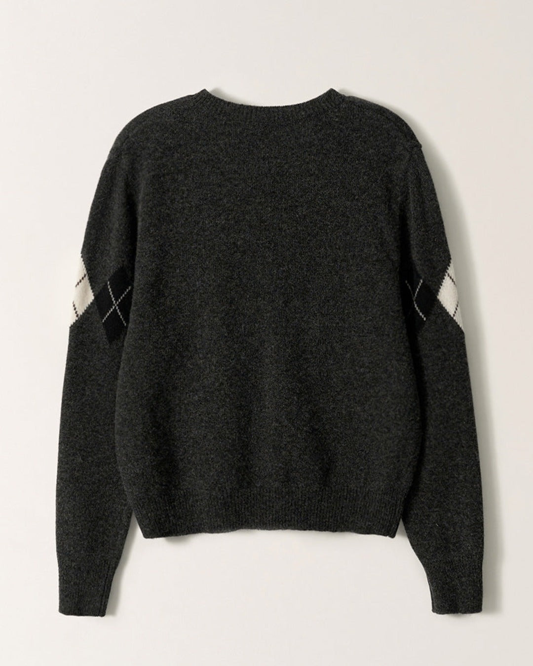 Nothing Written - Cardigan Argyle Heritage - Gris Foncé