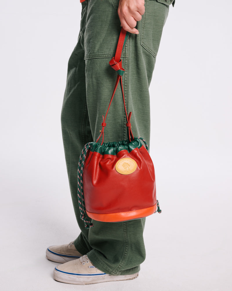 Au Vieux Campeur - Congés Payés - Sac Grimpeur - Bordeaux Vert & Orange