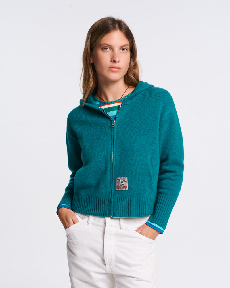 Au Vieux Campeur - Congés Payés - Pull Daisy - Vert Canard
