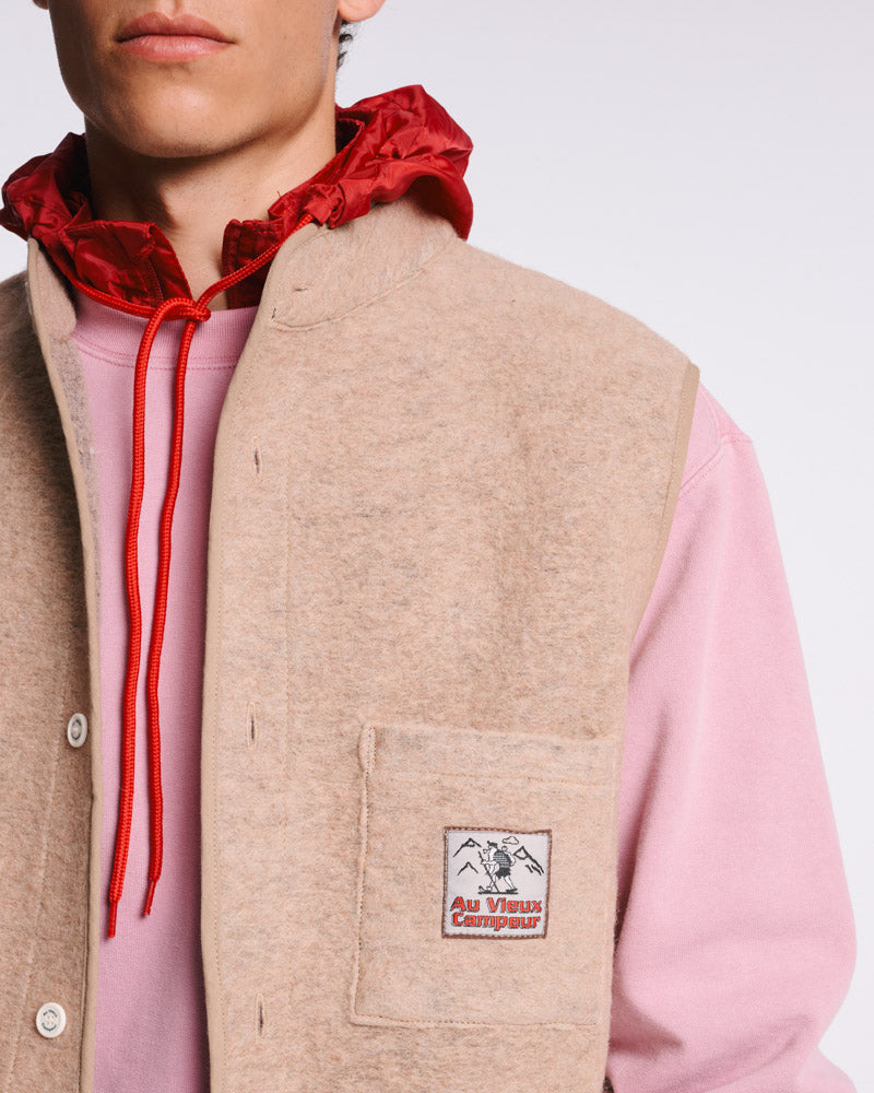 Au Vieux Campeur - Paid Leave - Louison Sleeveless Jacket - Beige