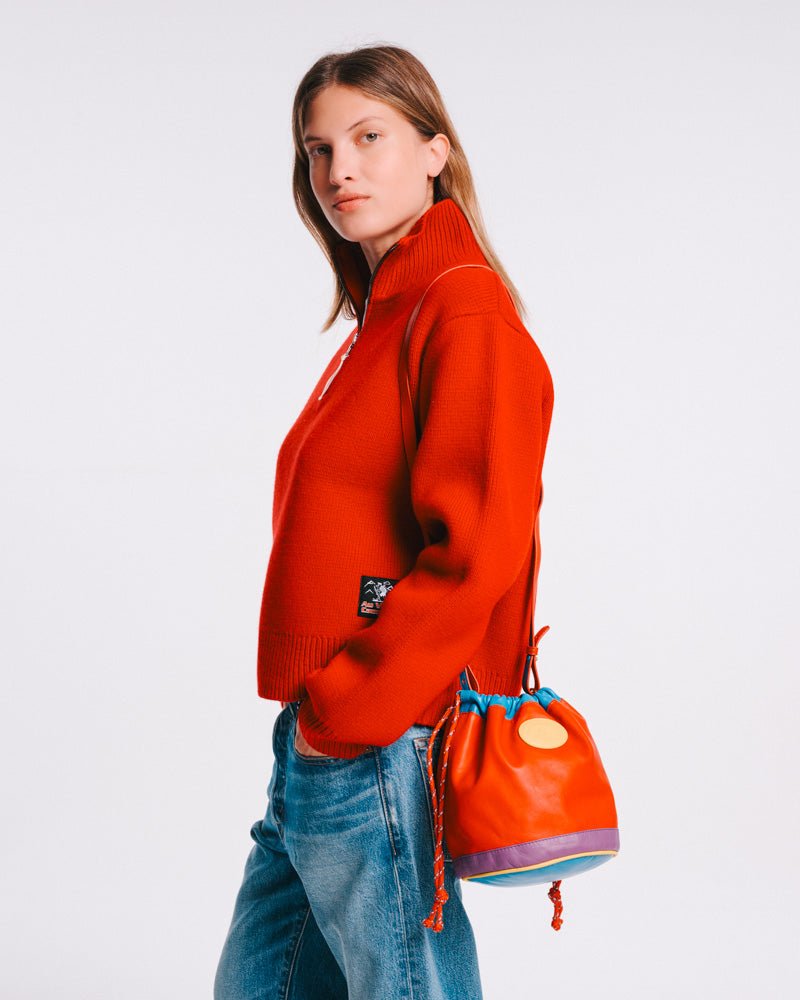 Au Vieux Campeur - Paid Leave - Climber Bag - Red Purple Bleu