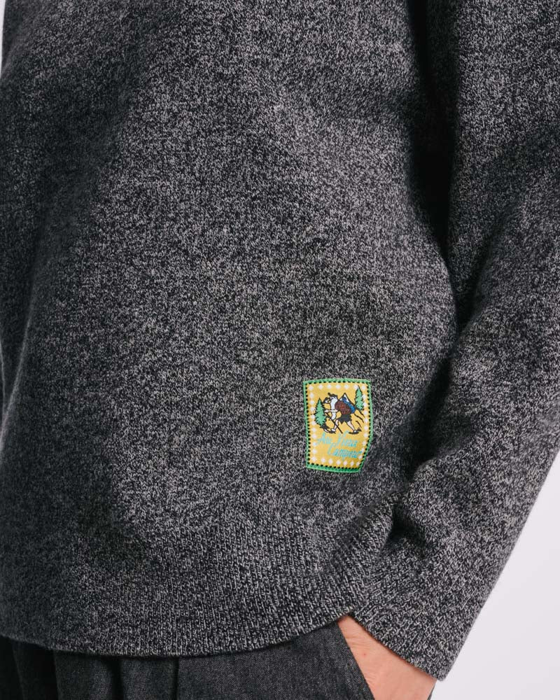Au Vieux Campeur - Congés Payés - Pull Poppy - Noir Blanc Mouliné