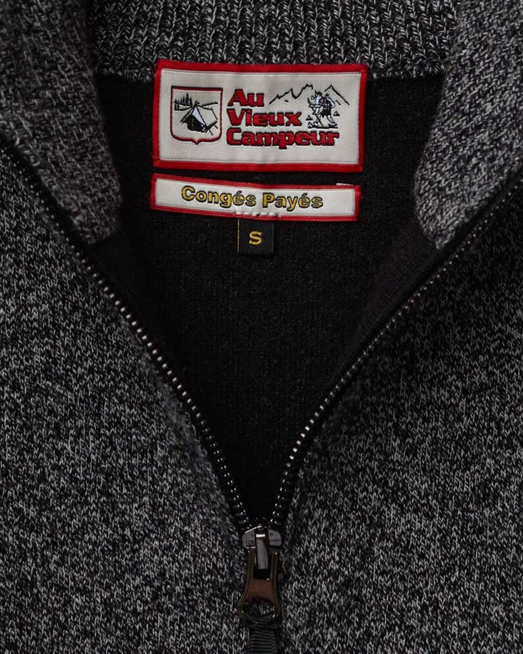 Au Vieux Campeur - Congés Payés - Pull Poppy - Noir Blanc Mouliné